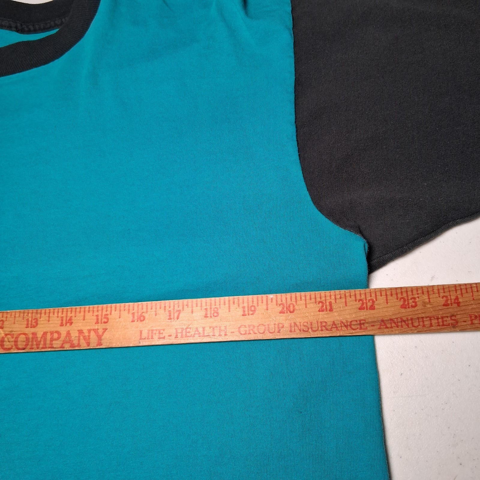 Vintage 1990s Colorblock T Shirt L Blue Black Single Stitch Grunge Skate READ gallery