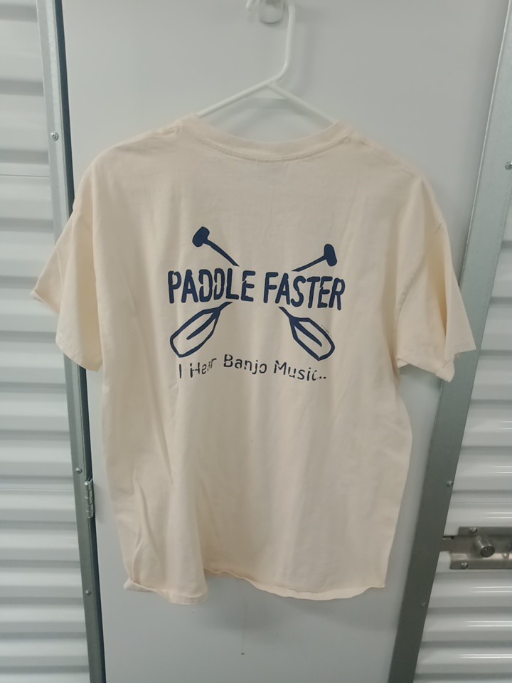 Sugar Valley T Shirt Mens Size L Paddle Faster I Hear Banjo Music Gildan B120 gallery