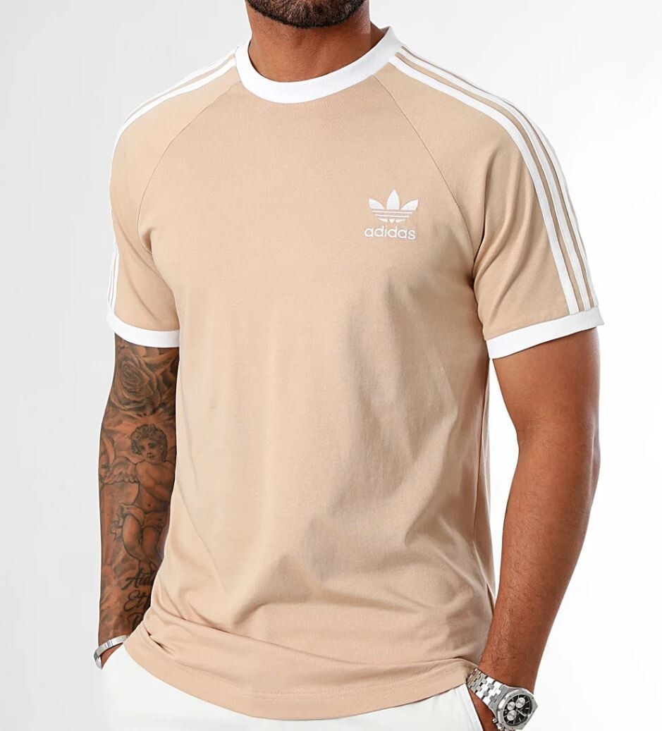 NEW MENS ADIDAS ORIGINALS CALIFORNIA 3 STRIPES TREFOIL SHIRT ~SIZE XL #IZ2366 gallery