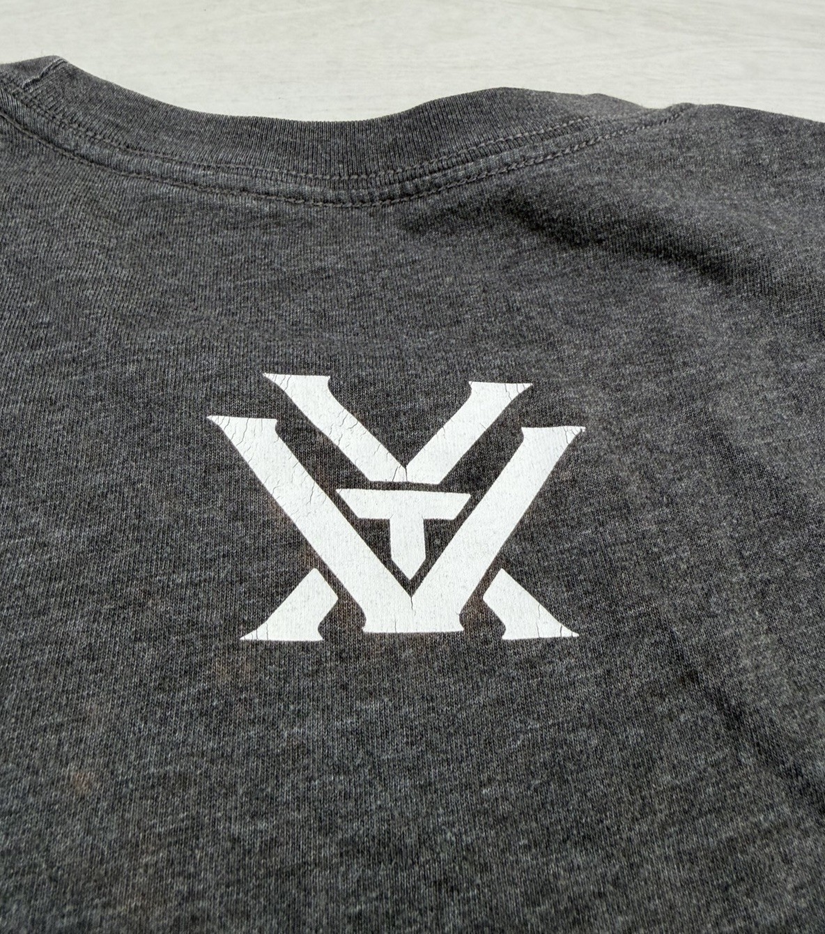 Vortex Optics Shirt Gray Graphic Print Stretch Mountain Outdoor Hunting Mens M gallery