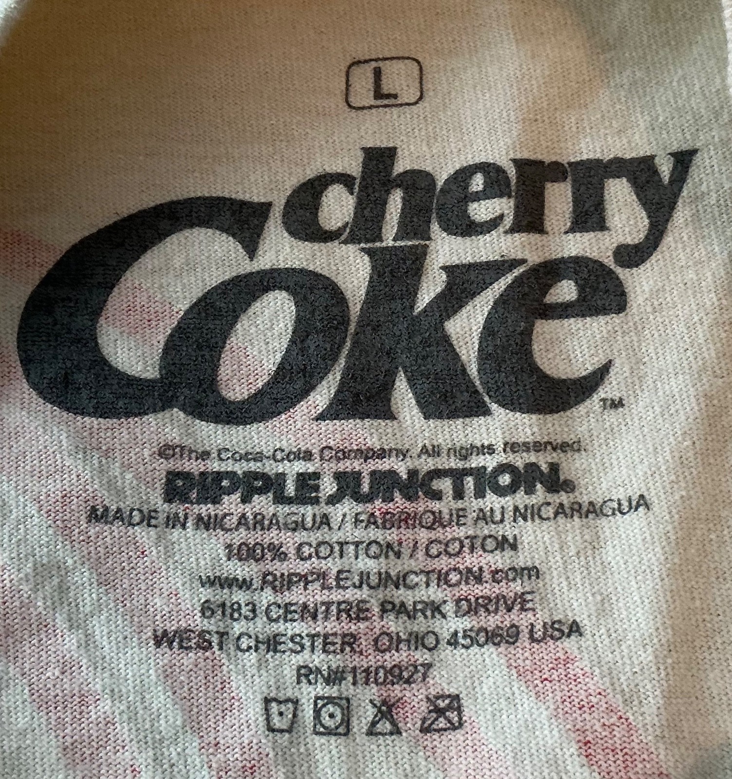 Very Cherry Coke Graphic Shirt Mens Large White gallery