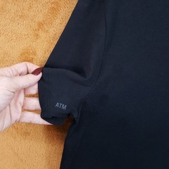 ATM Shirt Mens Small Black Pullover Short Sleeve Crew Logo T-Shirt Tee $145