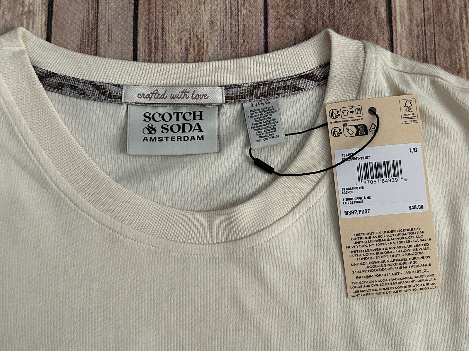 Scotch & Soda Amsterdam T-Shirt Men’s Size Large NWT gallery