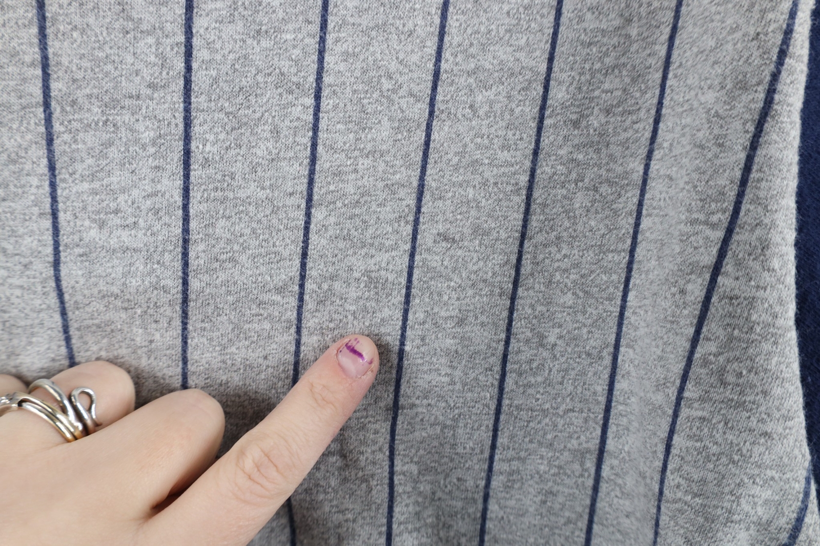 Vintage 70s Streetwear Mens Large Faded Pinstriped 3/4 Sleeve Raglan T-Shirt USA gallery