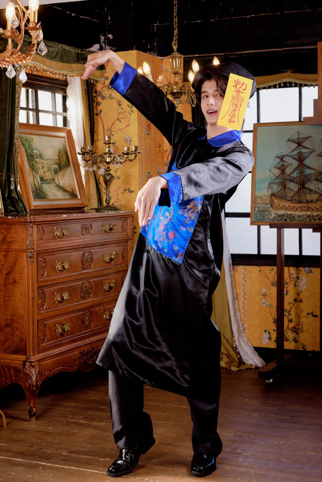 Men's Blue Jiangshi Cosplay Halloween Costume gallery