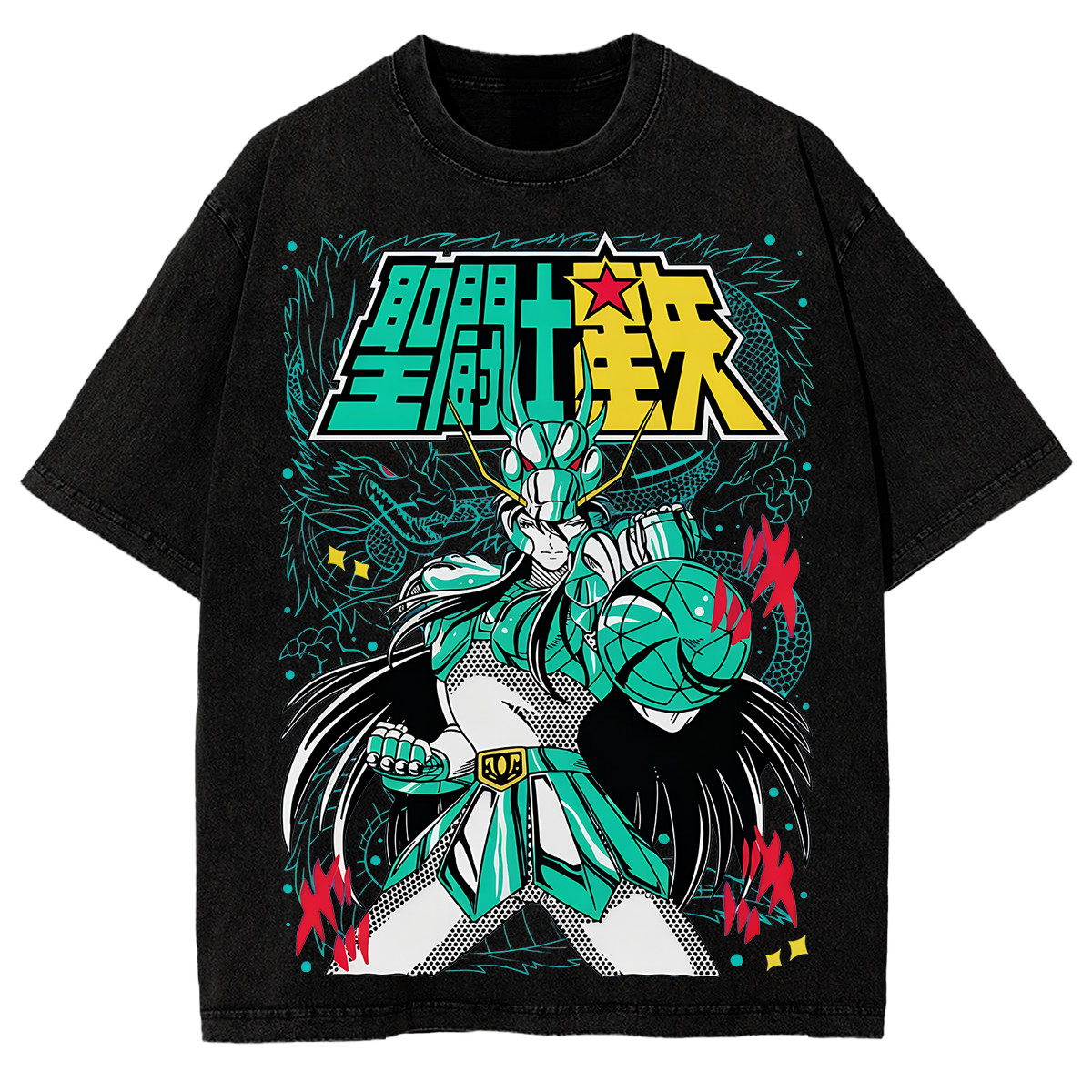 DBZ Haku Dragon Shiryu Saint Seiya Graphic Tee Fans And Lovers Anime T-Shirt gallery