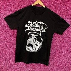 King Diamond Puppet Master Face Graphic T-Shirt Medium
