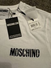 Moschino Men’s White T-shirt Model:ZZA0721/ TESSUTO 5239 / COLORE 1001 / S:50/52