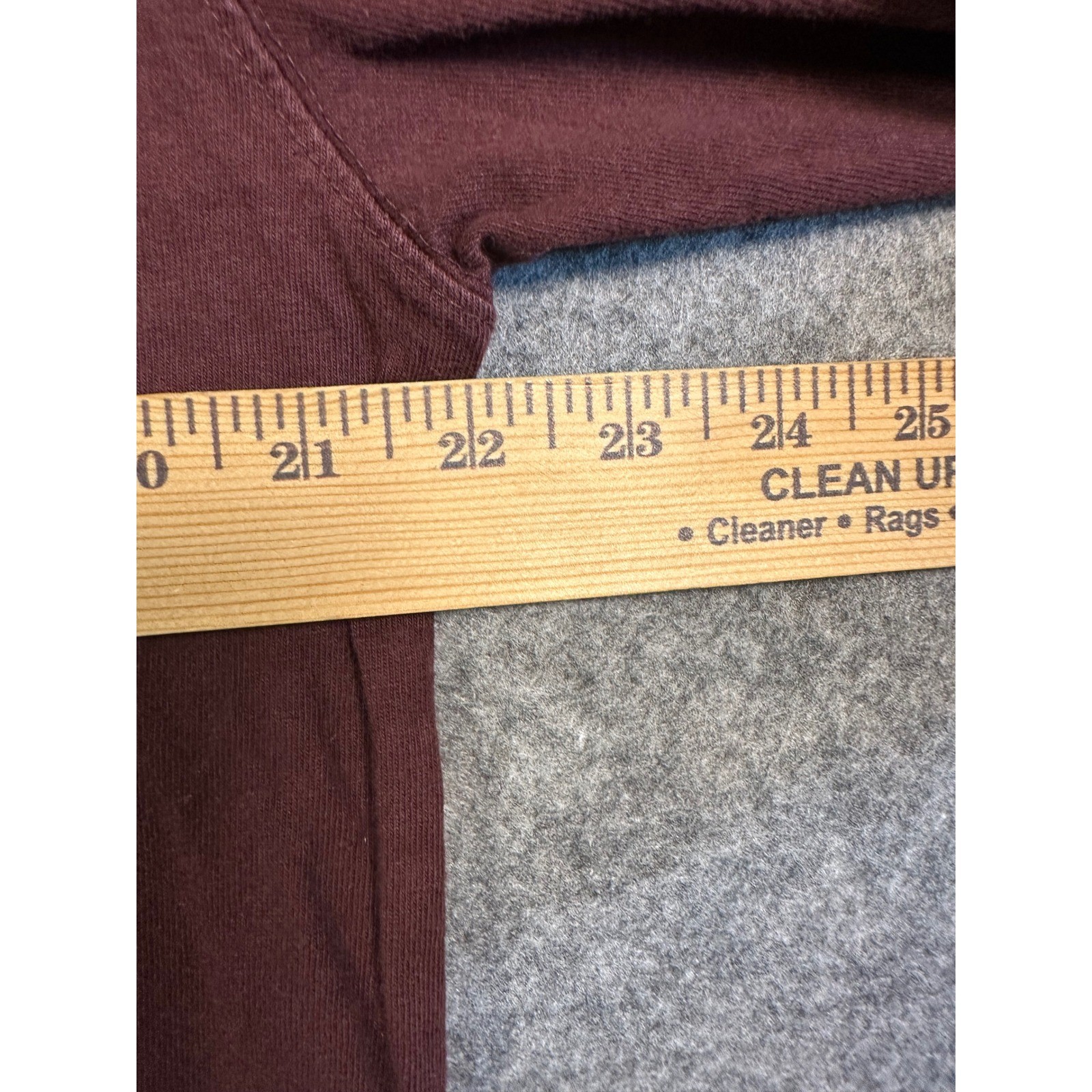 Carhartt Mens Loose Fit Long Sleeve Pocket T-Shirt Burgundy Maroon K126 Size M gallery