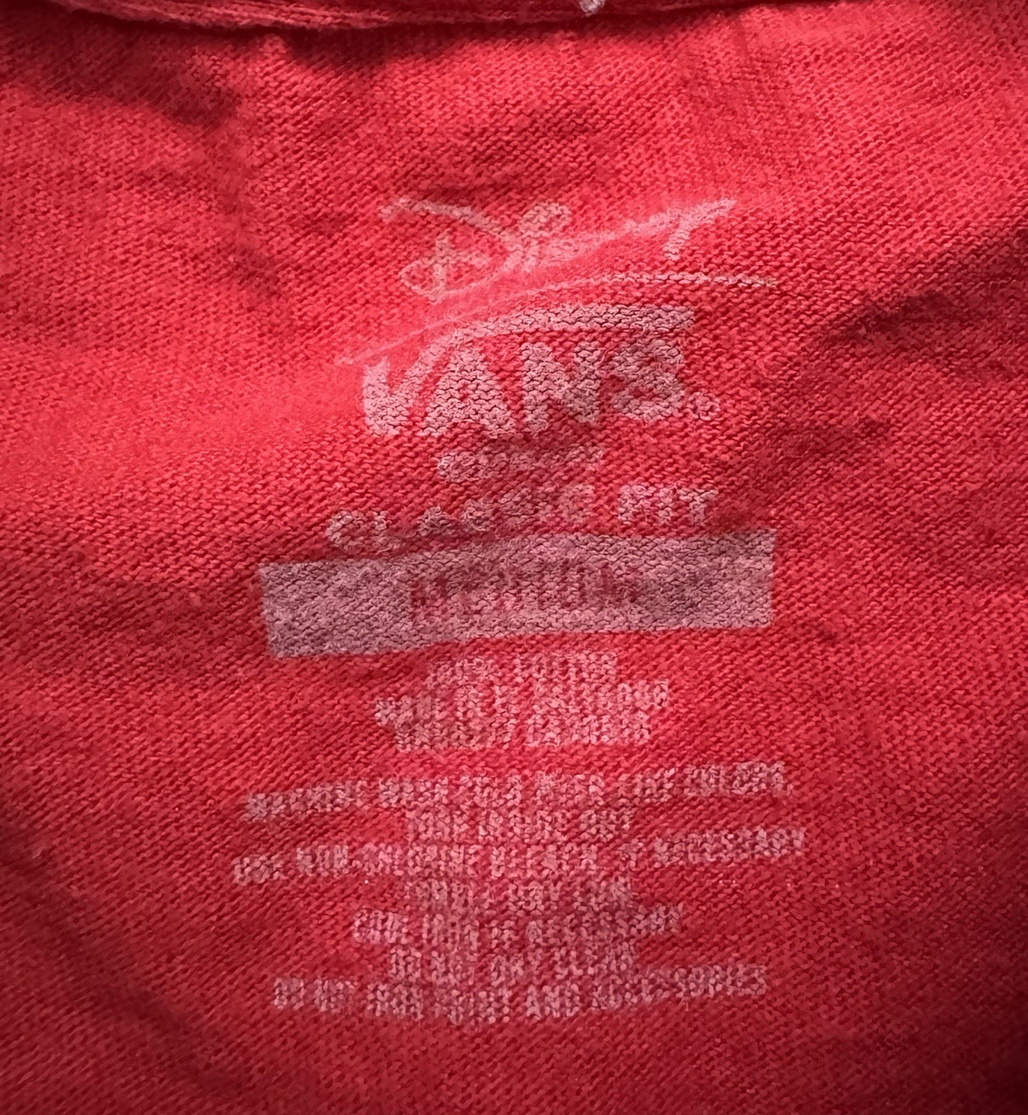 Disney x Vans Aladdin Jafar Lamp Shirt Mens Medium Red Short Sleeve Movie Tee gallery