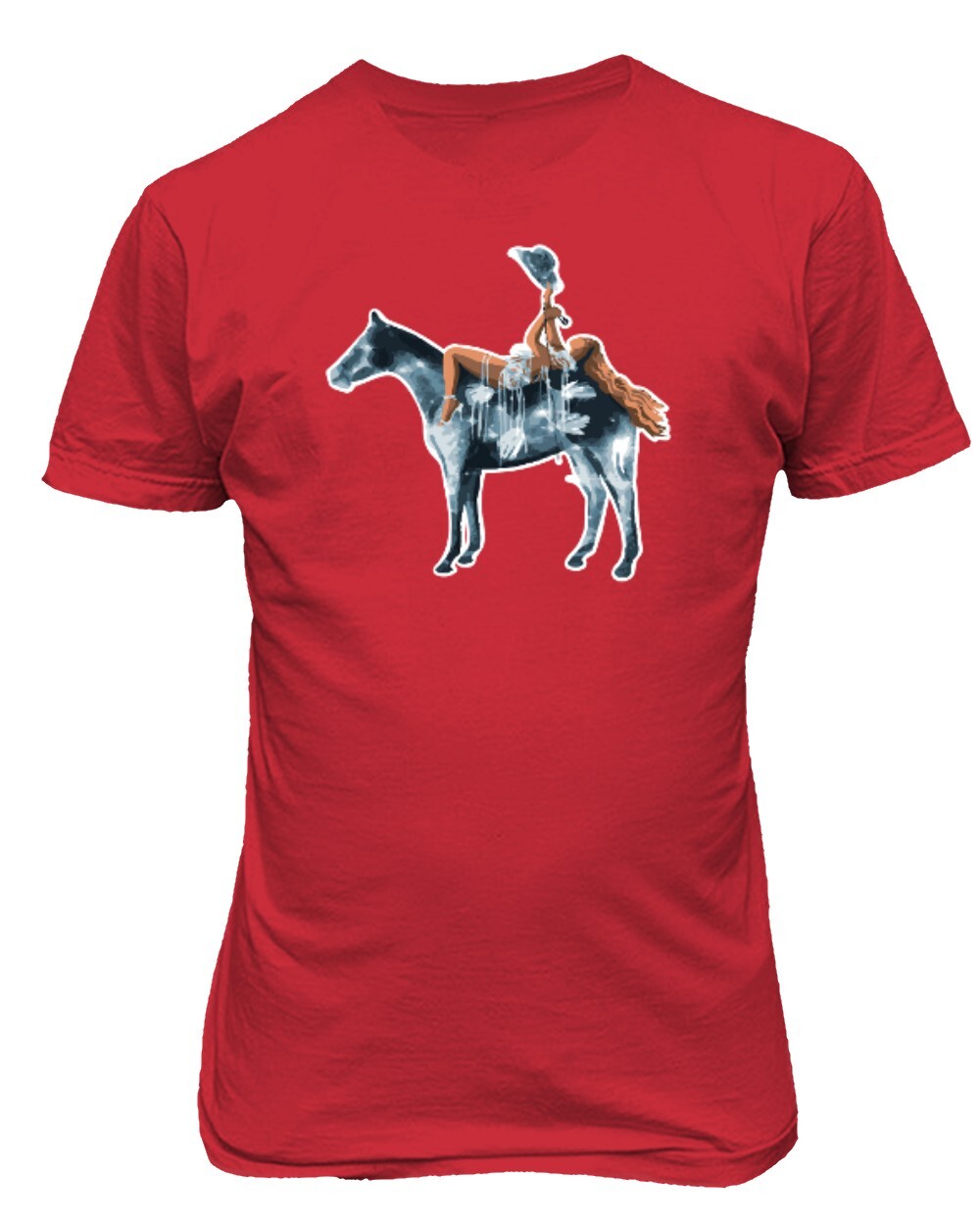 Silver Glitter Horse Cowgirl Renaissance Beyonce Unisex T-Shirt gallery