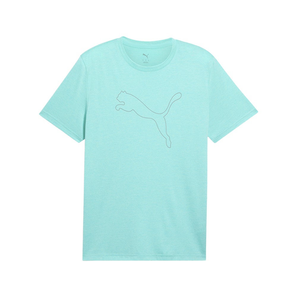 PUMA Train All Day Essentials Heather Cat Crew Neck Short Sleeve T-Shirt Mens Si