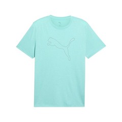 PUMA Train All Day Essentials Heather Cat Crew Neck Short Sleeve T-Shirt Mens Si