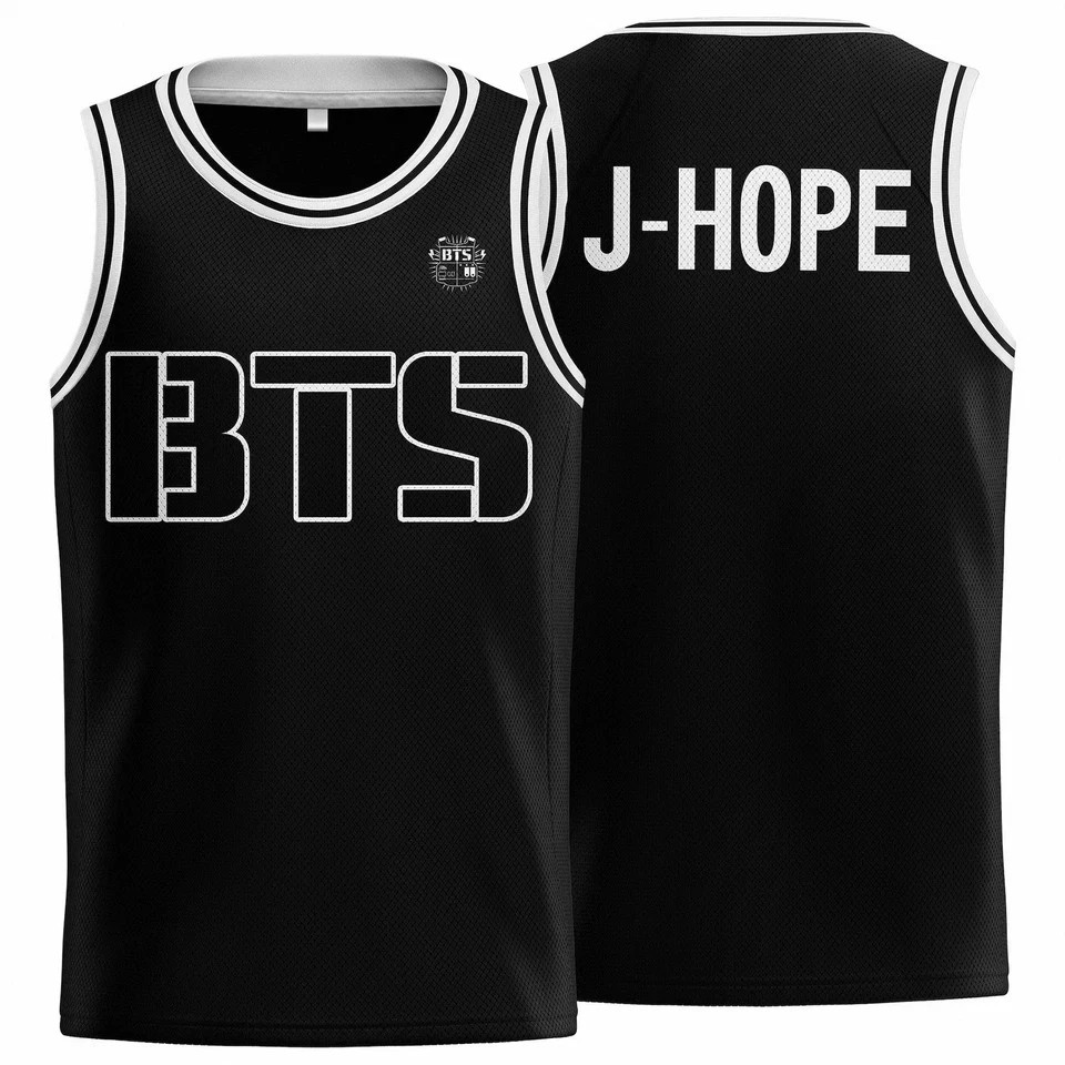 Special BTS Men and Women Black Basketball S-5XL Jersey TT1183 gallery