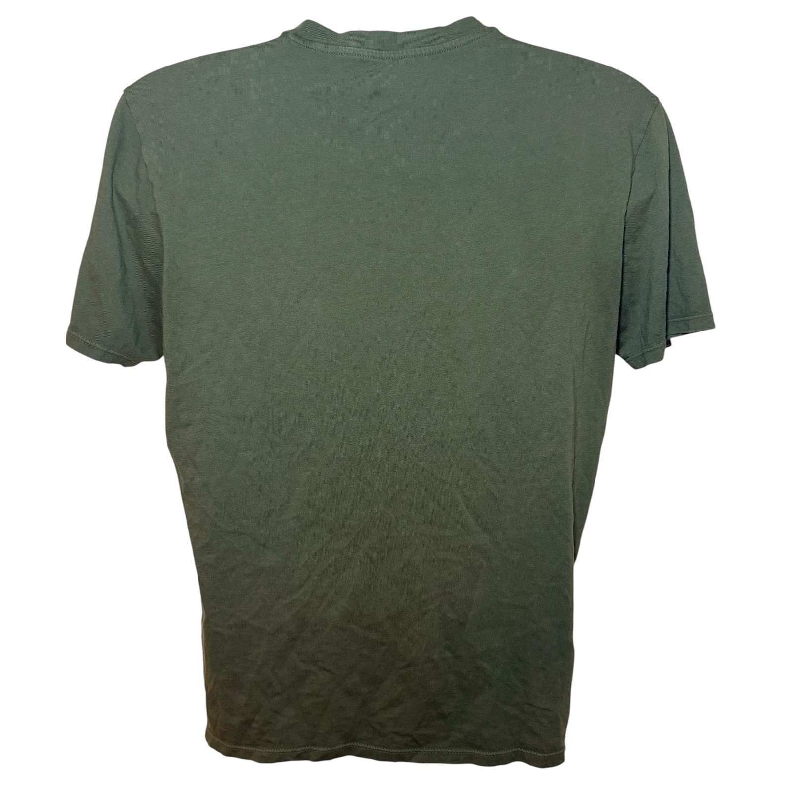 Flint and Tinder Mens V-Neck T-Shirt Olive Green 100% Supima Cotton Size M USA gallery