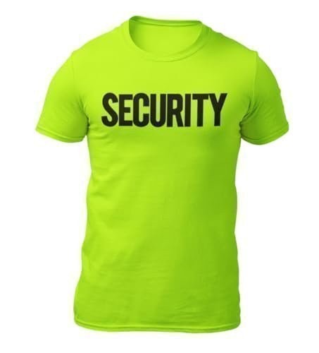 Security T-Shirt Front Back Print Men's Tee Staff Event Uniform Bouncer... gallery