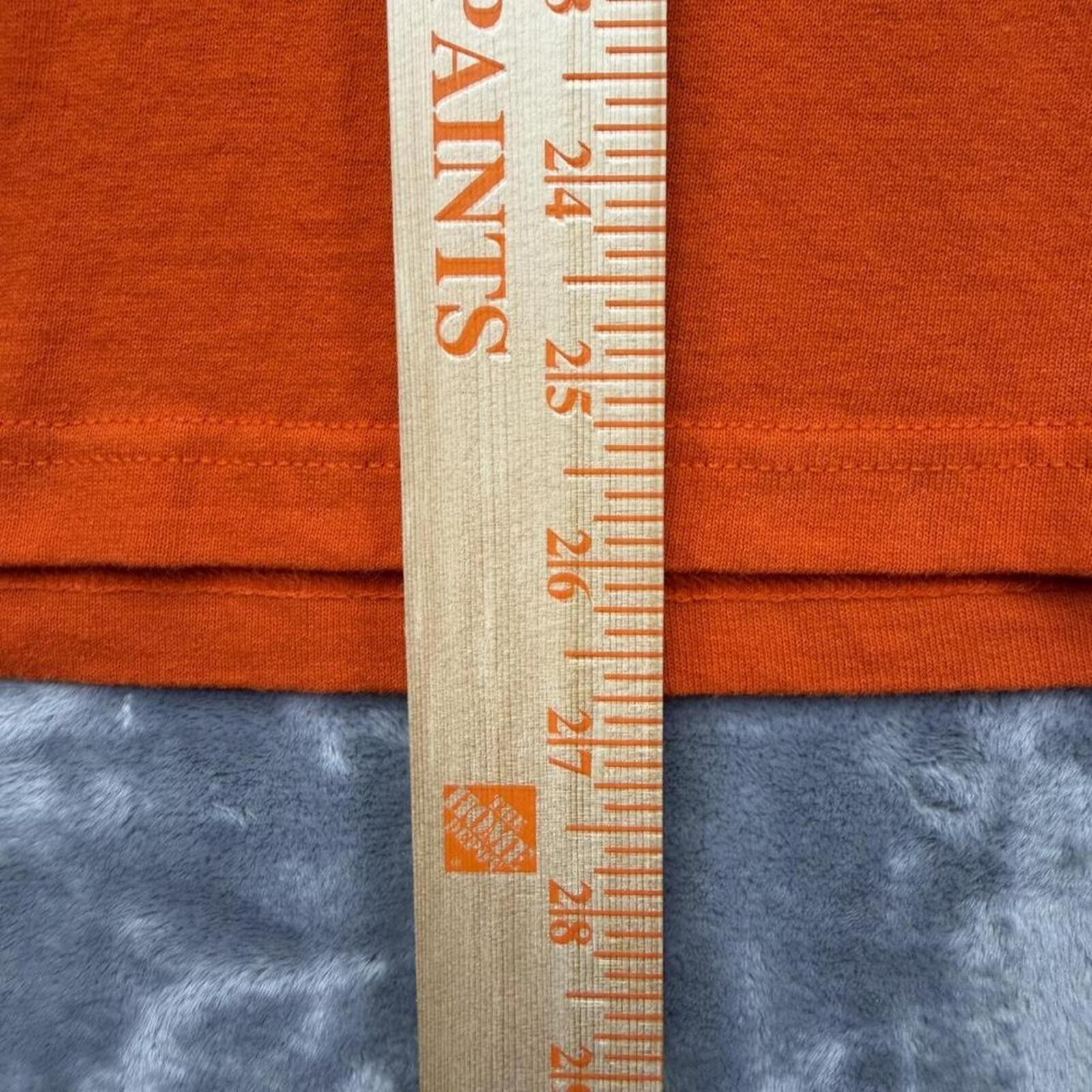 Vintage Deer Camp Hunting Graphic T Shirt Orange Fruit of the Loom L gallery