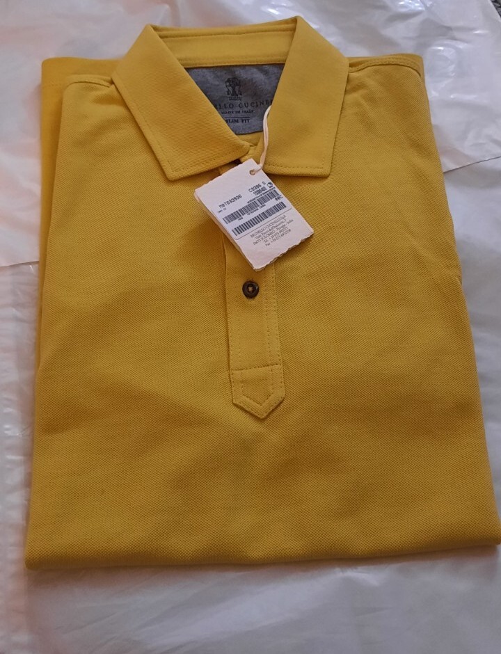 575$ BRUNELLO CUCINELLI MENS CLASSIC POLO SHIRT SZ: US S/48EU. MADE IN ITALY gallery