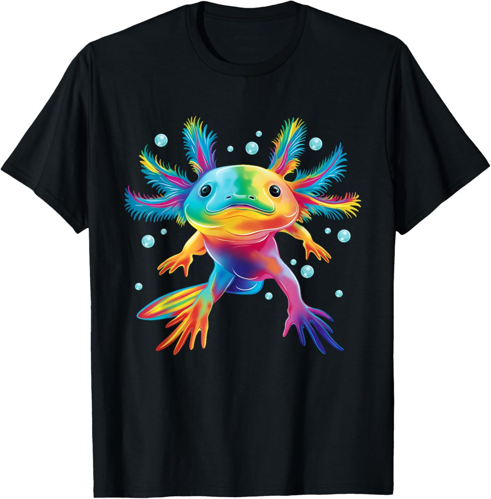 Cute Axolotl Colorful Axolotl Art Girls Boys Kids Women T-Shirt gallery
