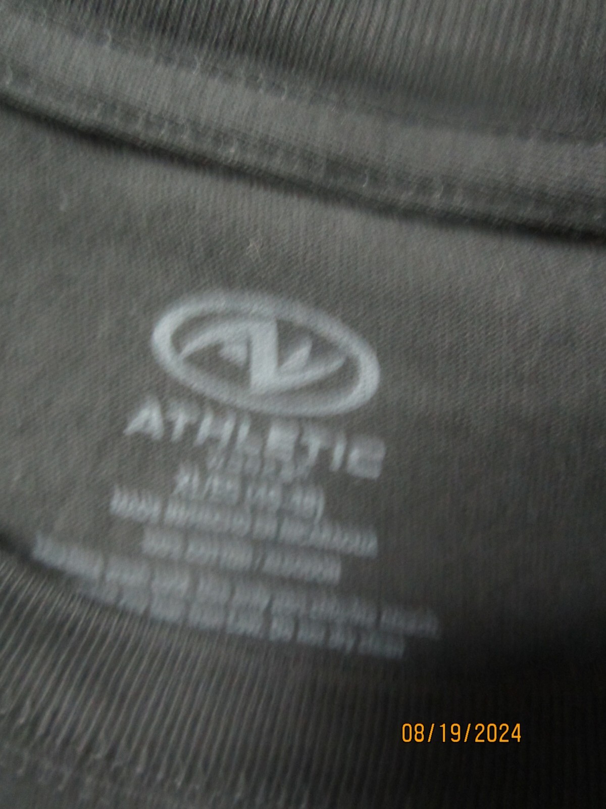 Athletic Works Men's Black Cotton T-Shirt Size XL (46-48) LOT OF 2! gallery