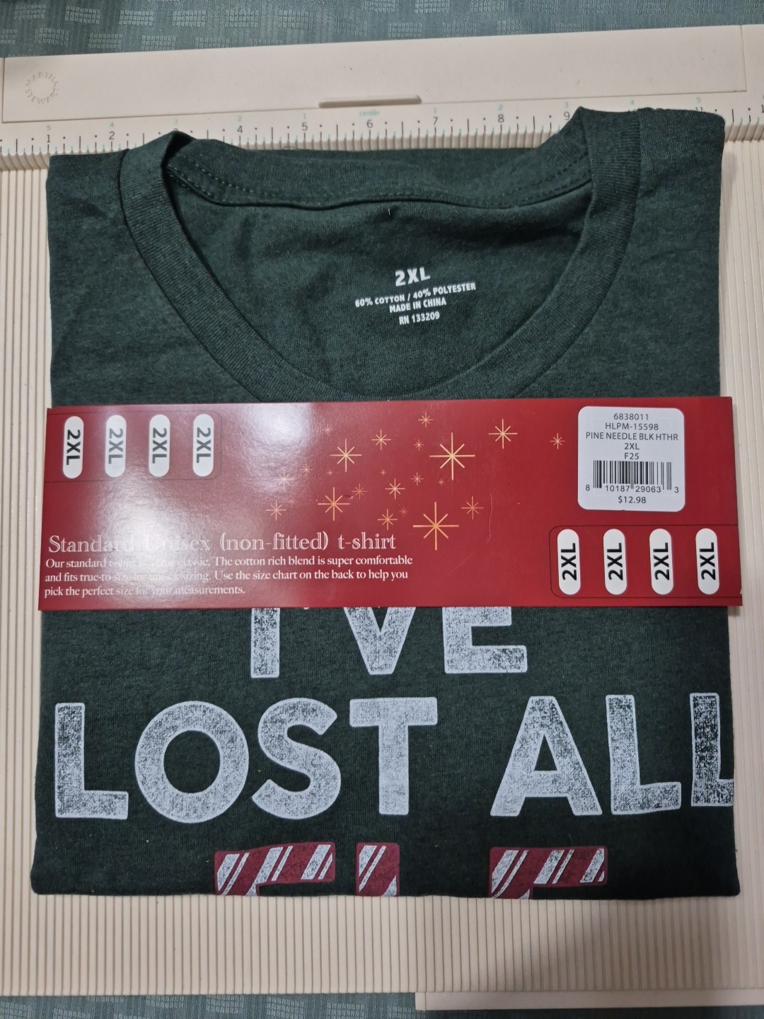 Standard Unisex (Non-Fitted) T-Shirt 'I've Lost All Elf Control' NWT Many Sizes gallery
