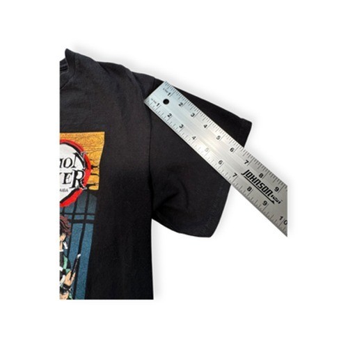 Demon Slayer Black Crew Neck Short Sleeve Cotton Men All Seasons T-Shirt Medium gallery