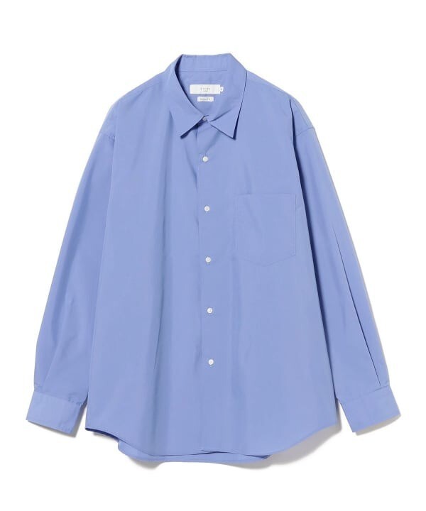 (ASK availability First) BEAMS polyester broadcloth regular collar shirt NEW
