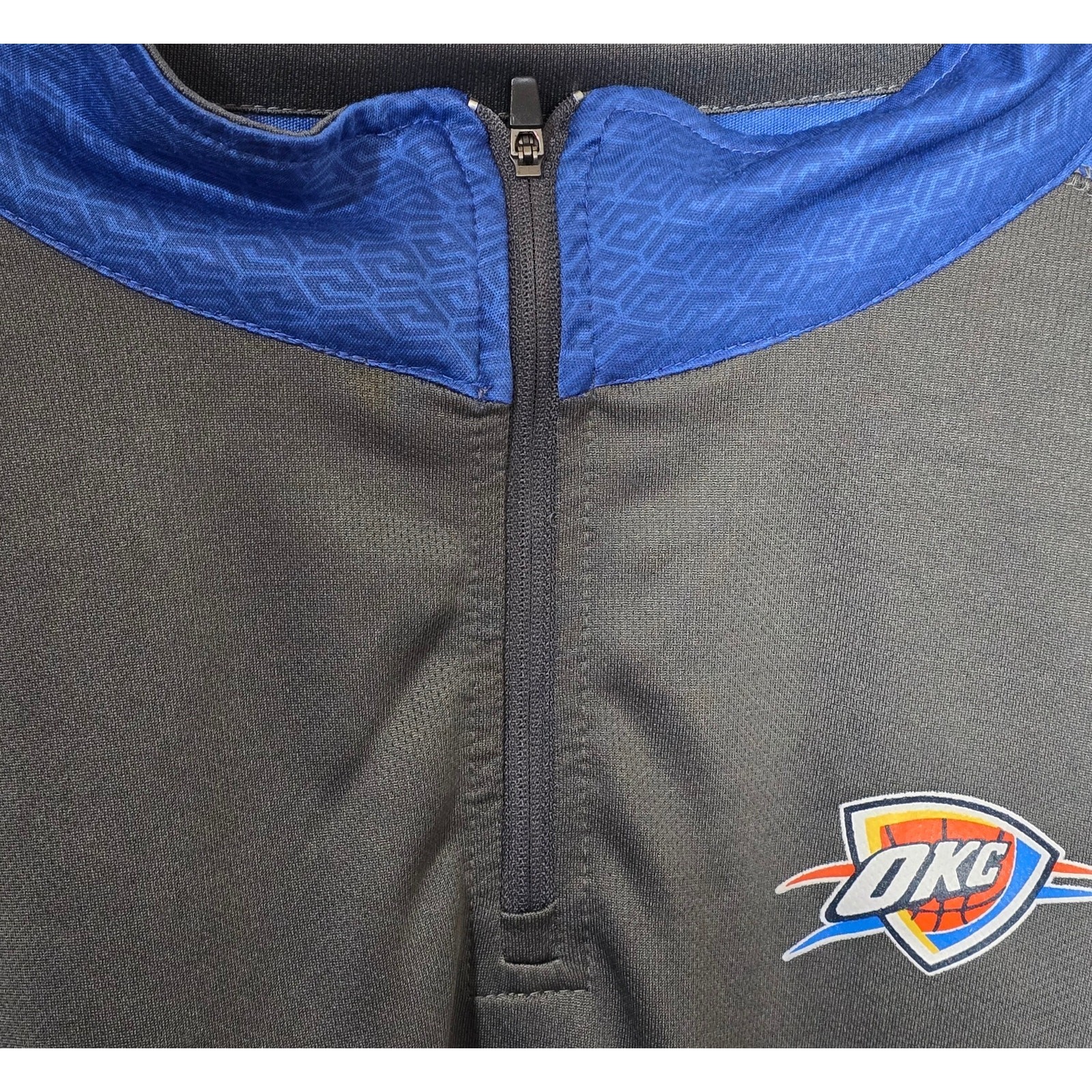 NBA Okc Thunder 1/4 Zip Lightweight Pullover Pristine Size 6X Basketball gallery