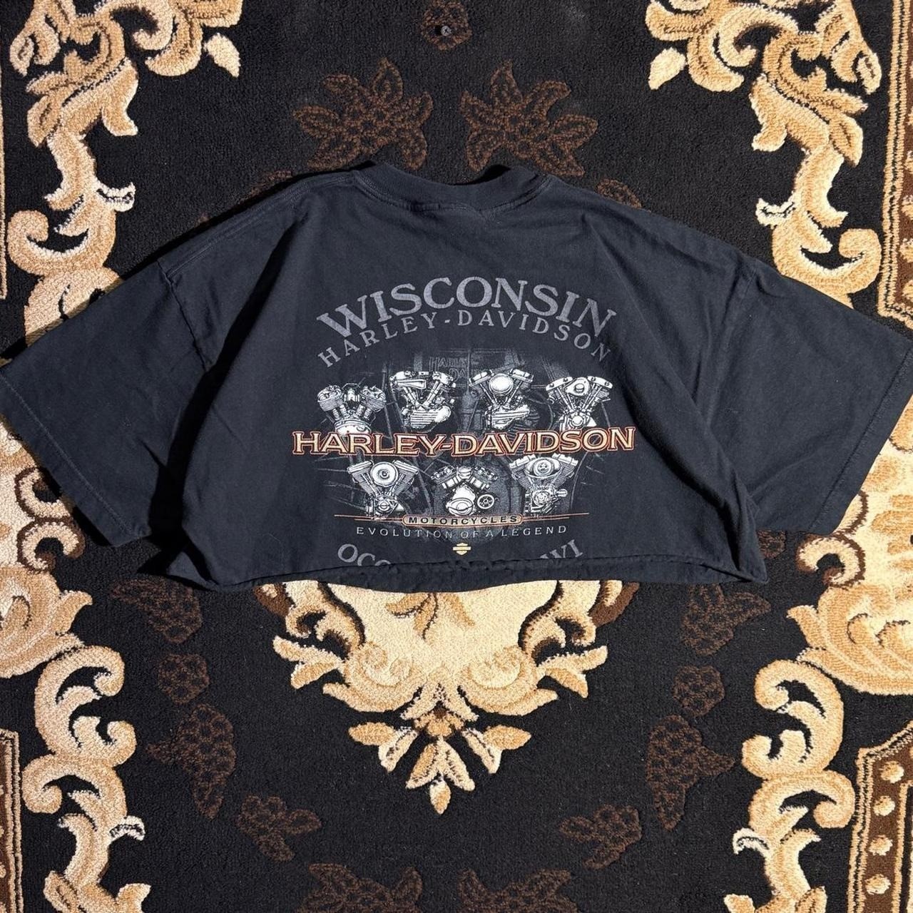 Y2K Cropped Harley Davidson tshirt gallery