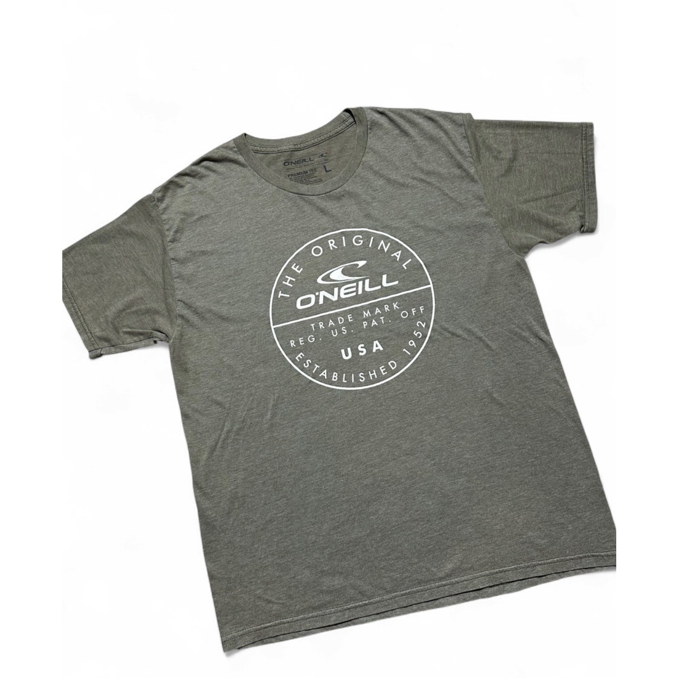 O’Neill Original Logo Graphic T Shirt Men’s Large Gray Heather Surf Skate USA gallery