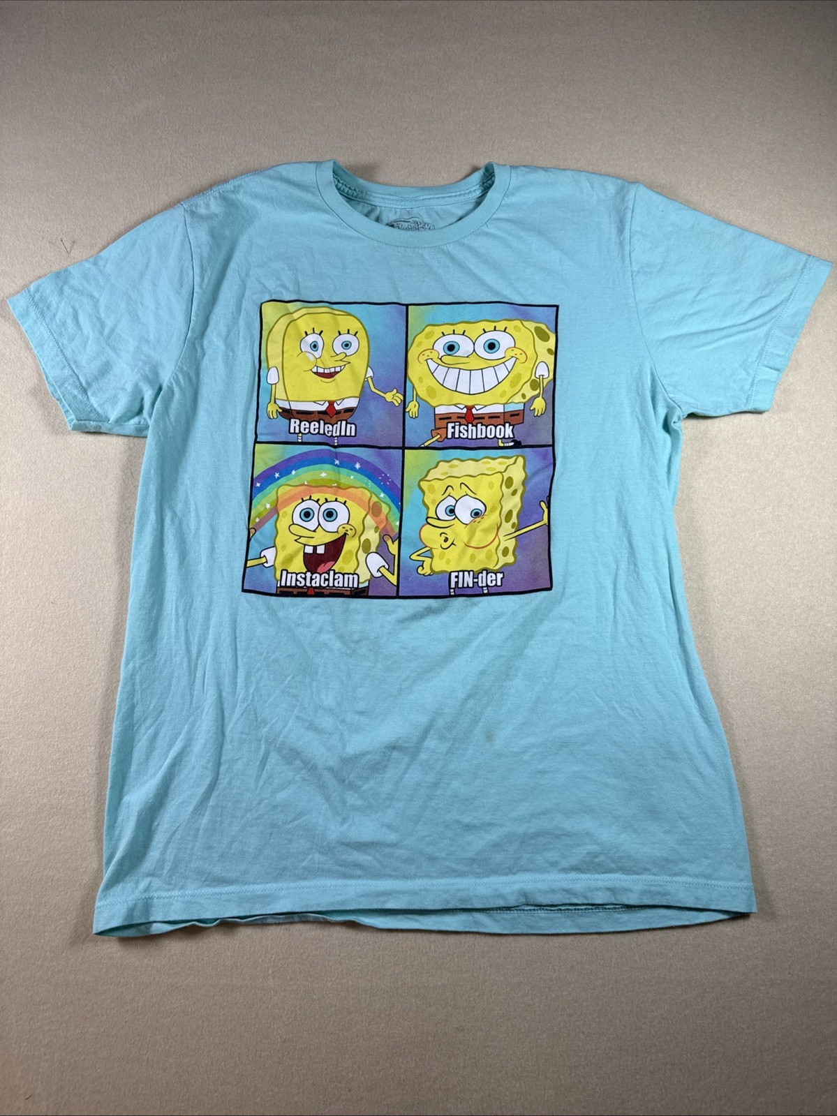 SPONGEBOB SQUARE PANTS T-SHIRT SZ LARGE