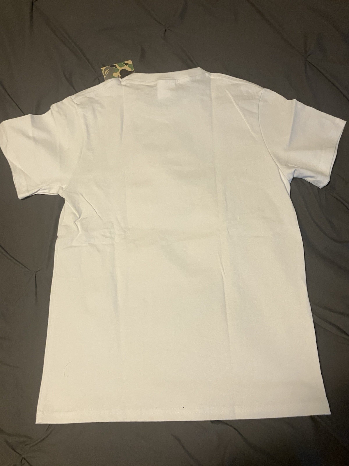 A Bathing Ape BAPE White Ape Head Graphic Logo Cotton Crew Neck Tee Men's S gallery