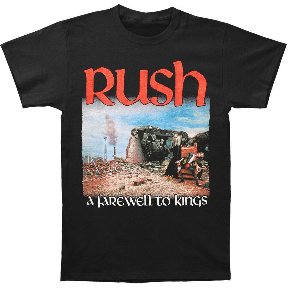 Rush A Farewell To Kings T-shirrt Black Men M L 234XL D2133