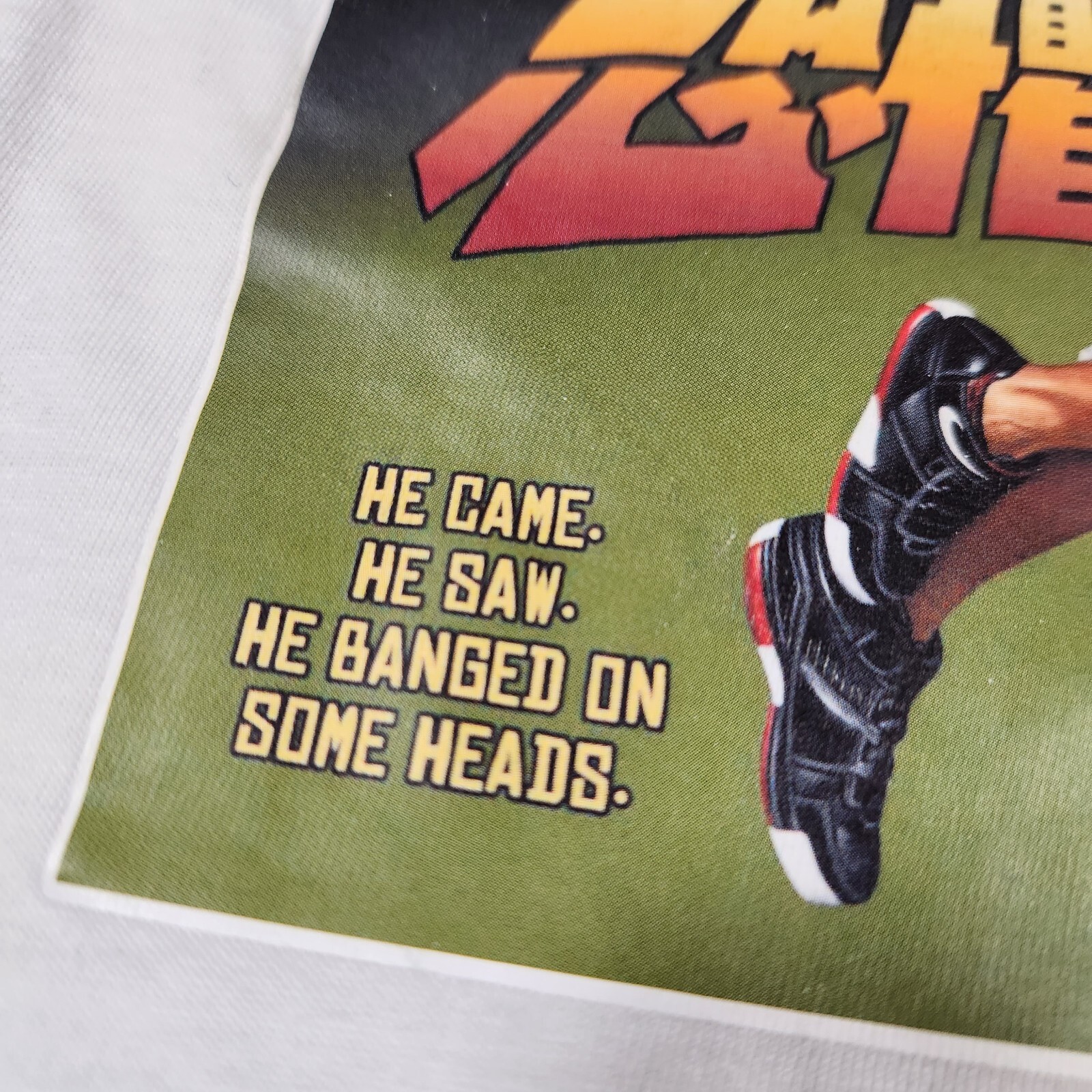 Vintage Nike Y2K LeBron James Shirt Mens 2XL White Chamber of Fear Kung-Fu 2004 gallery