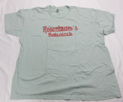 Rosenbaum’s Botanicals T-Shirt (100% Cotton) XL (Seafoam Green Heather)