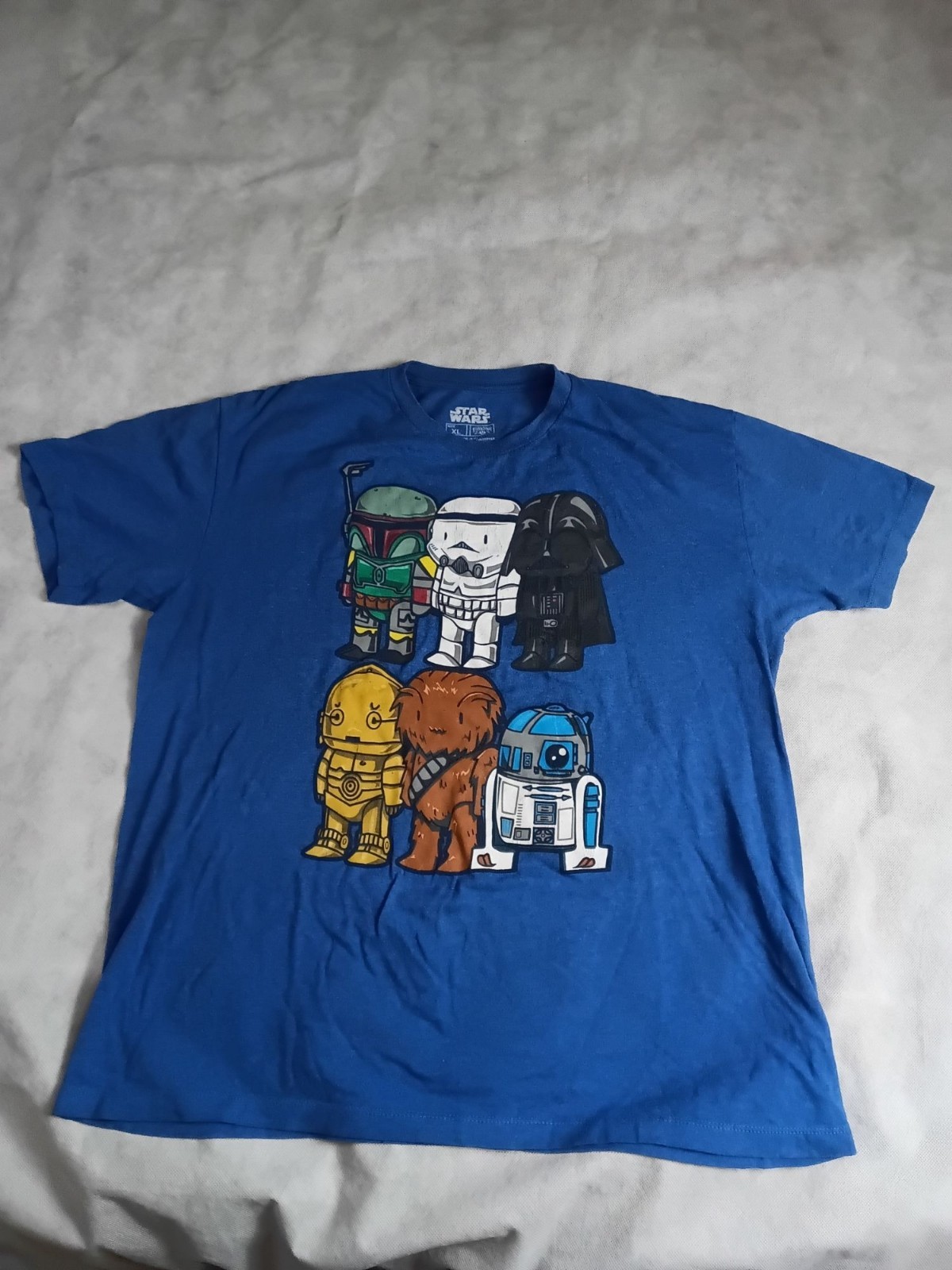Star Wars Fifth Sun Cartoon Characters T-Shirt XL Darth Vader Boba Fett C3P0 gallery