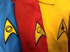STAR TREK MEN’S UNIFORM COMMAND PATCH POLO SHIRT “JERZEES” LICENSED
