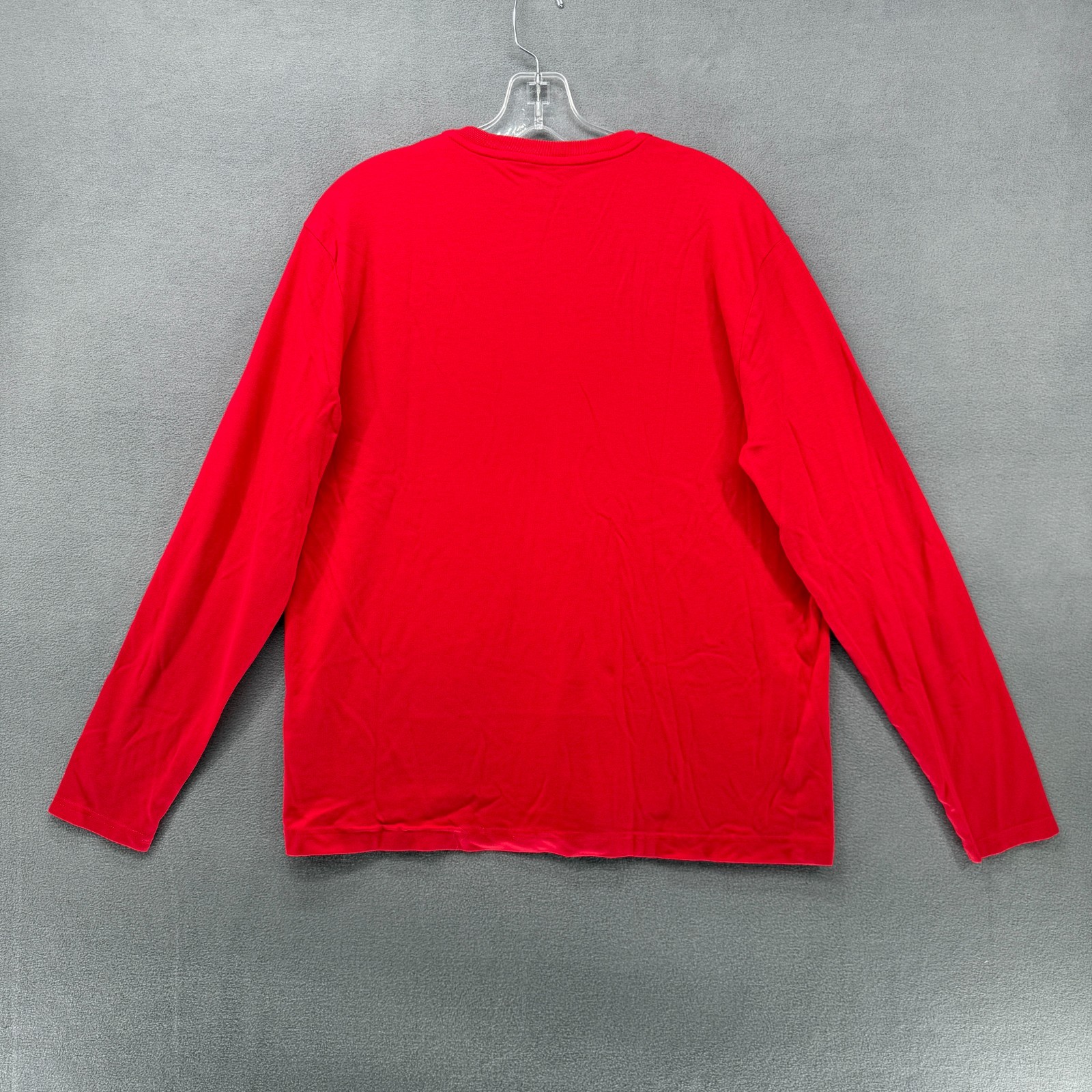Vintage Apple Shirt Mens Large Red Knit Embroidered Logo Employees Top gallery