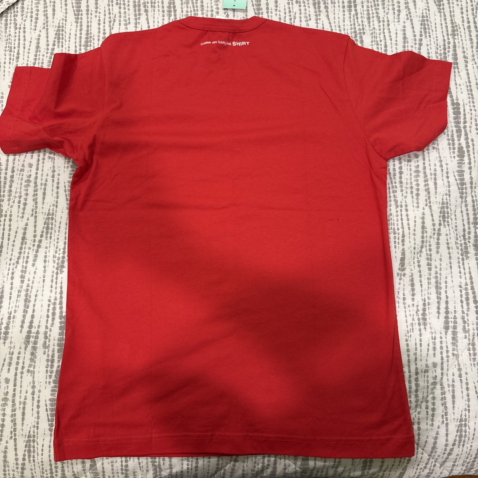 Comme des Garçons SHIRT Red T-Shirt Size M 100% Cotton Made in Turkey New w/ Tag gallery