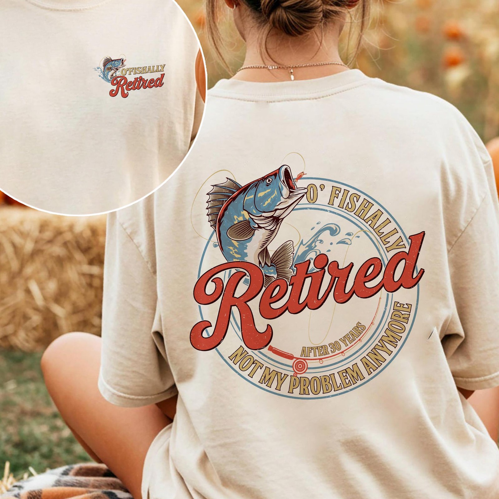 Custom OFishally Retired Fishing Shirt Funny Retirement Gift for Men gallery