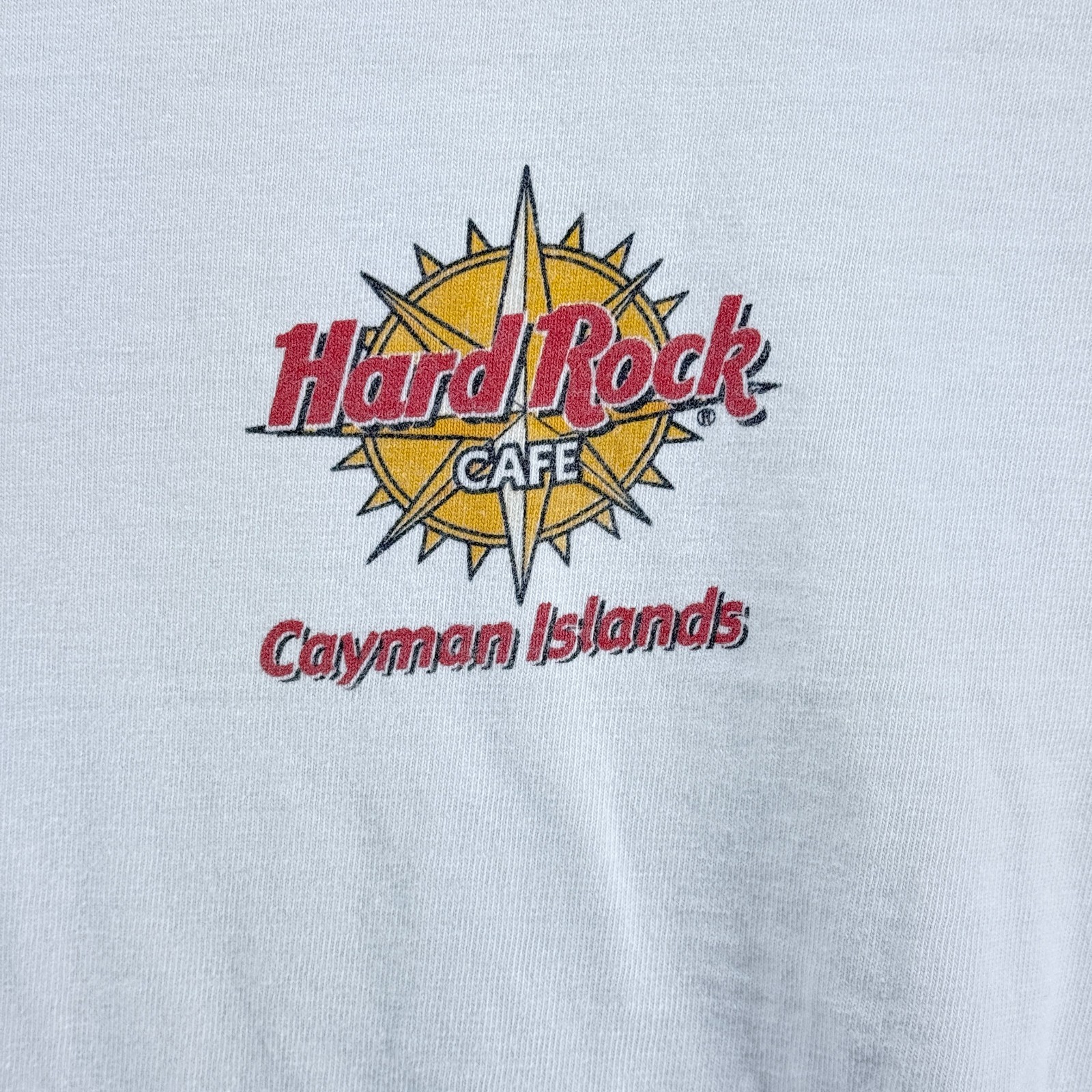 Vintage Hard Rock Cafe T Shirt Mens XL White Cayman Islands Heavy Tee Souvenir gallery