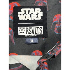 Star Wars RSVLTS Darth Vader AOP KUNUFLEX QR Button Shirt XL EUC