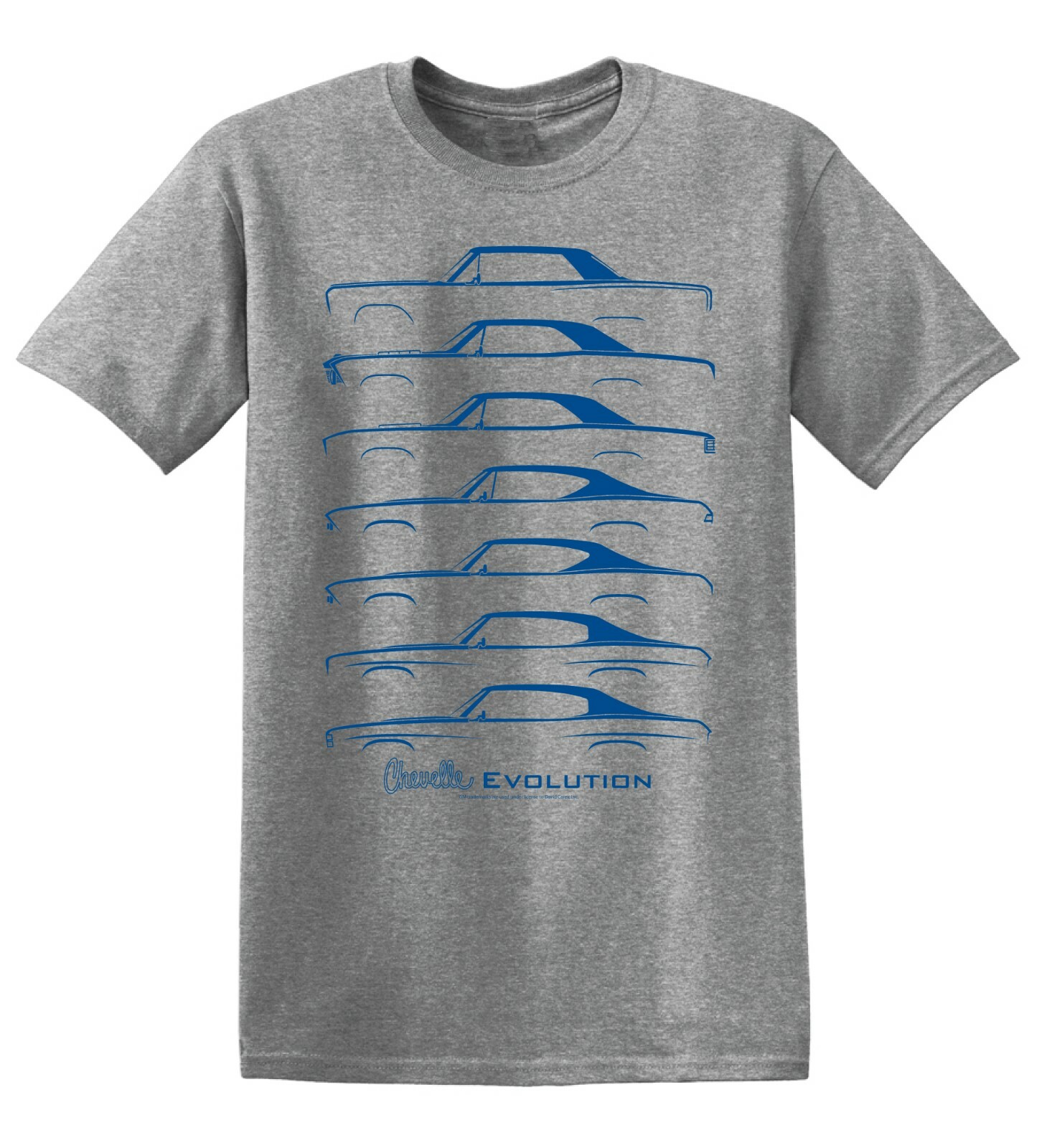 David Carey Chevy Chevrolet Chevelle Evolution Cars Automobiles T Shirt 48783 gallery