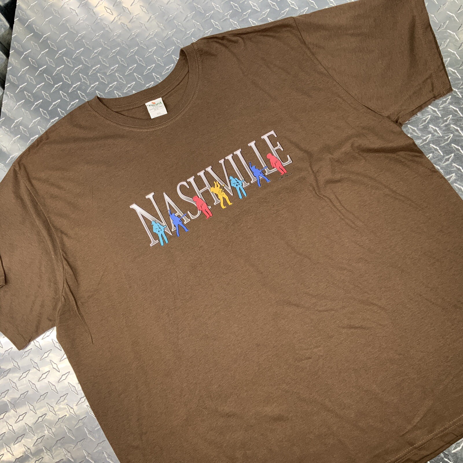 Nashville Country Shirt Size XL Soft Spun Cotton Brown Music Graphic T gallery
