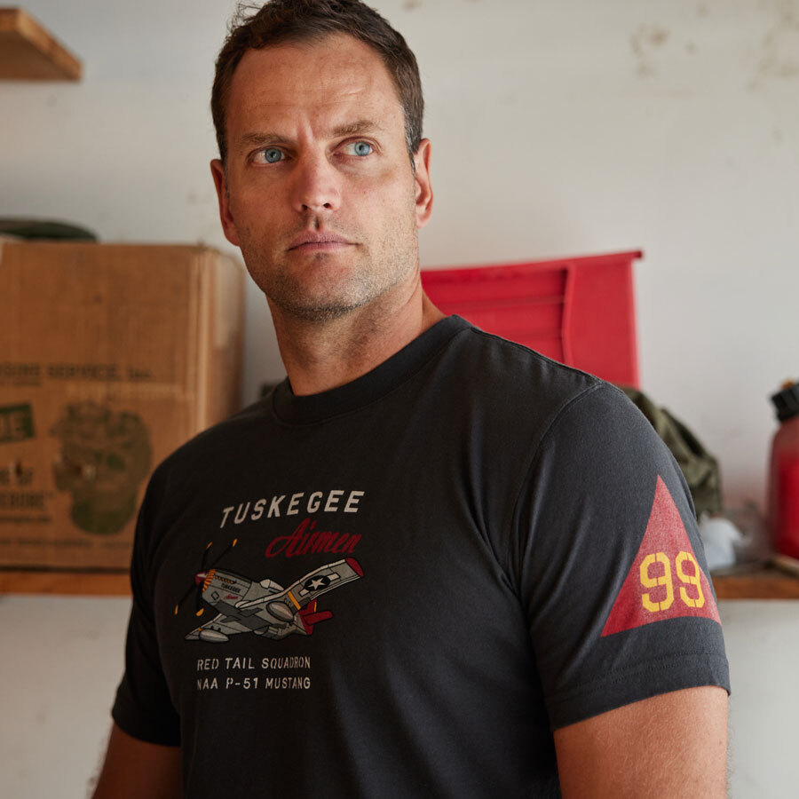 Red Canoe Tuskegee Airmen T-Shirt, Slate -- Choose Size gallery