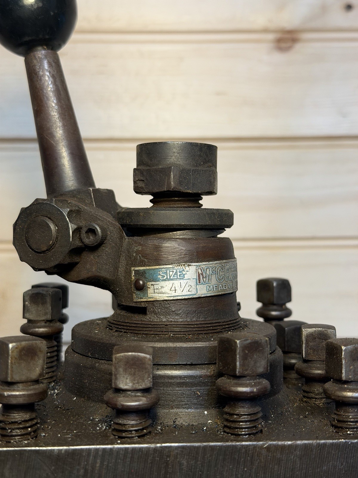 McCrosky Size E 4 1/2” 4 Side Quick Change Lathe Tool Post Machinist Tools