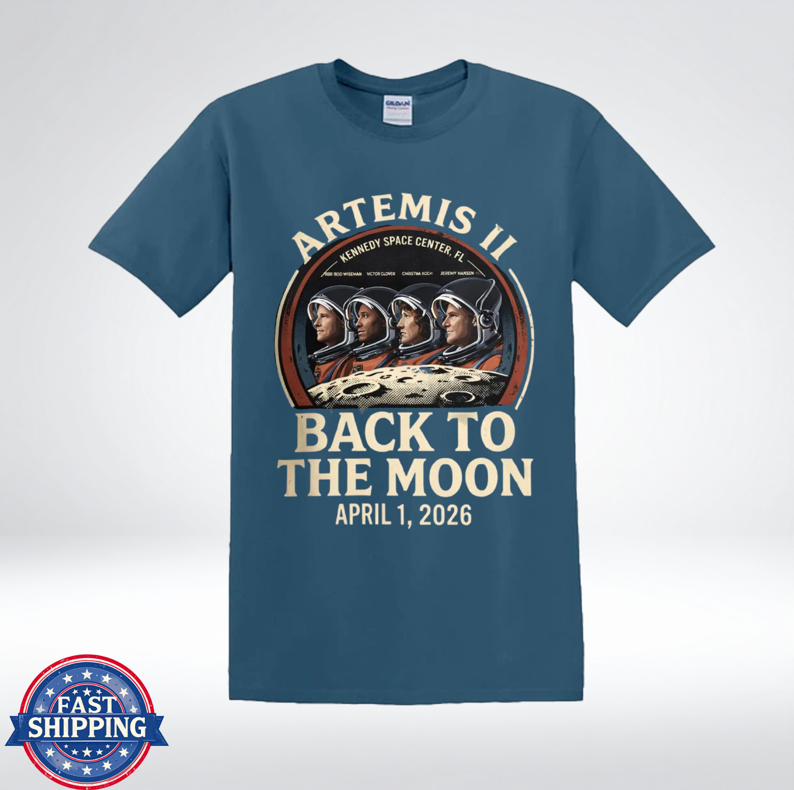 Artemis II Back To The Moon 2026 Shirt NASA Crew Astronaut Graphic T-Shirt gallery