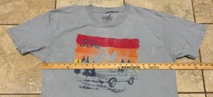 TEE LUV Light Blue Ford Bronco Classic Truck Print T Shirt-Size XL