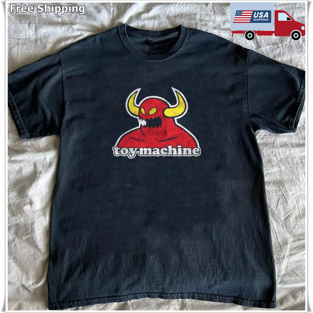 Toy Machine Skateboard Classic 90s Retro Skate Design Unisex T-Shirt S-5XL