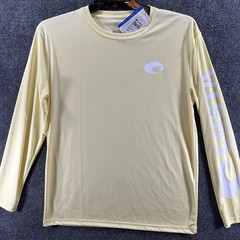 NWT Costa Technical Crew Pale Yellow Long Sleeve Shirt TECHCREW Medium Outdoor
